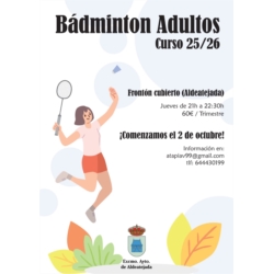 badminton para adultos en aldeatejada